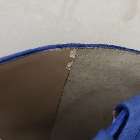 INC International Concepts bright cobalt blue stiletto statement heels size 9.5 - Picture 16 of 16